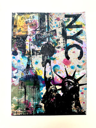 Statue Of Liberty / Broadway Street Sign (medium) 2 - NYC