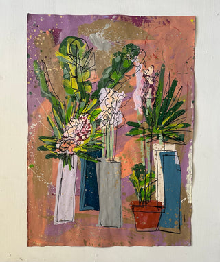 Floral Still Life - Handcut Paper Edition No. 10 by Bobby Hill