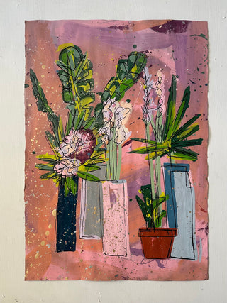 Floral Still Life - Handcut Paper Edition No. 13 by Bobby Hill