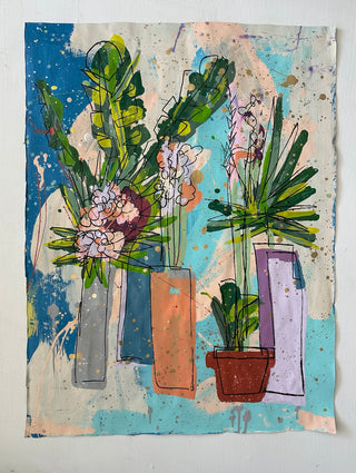 Floral Still Life - Handcut Paper Edition No. 14 by Bobby Hill