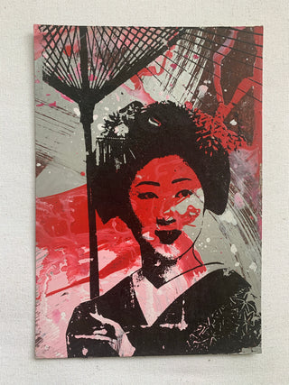 Oriental Lady w/ Umbrella