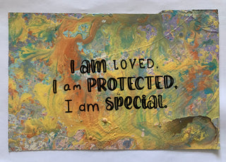 I Am Loved - Handpainted Screenprint on Paper
