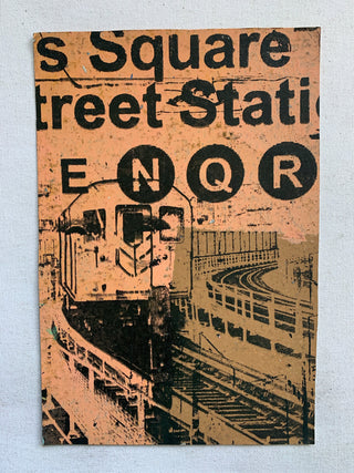 Times Square Subway Sign & Train - NYC