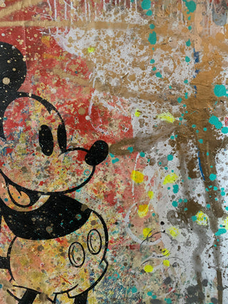 Mickey 1- Original Handpainted Screenprint on Canvas